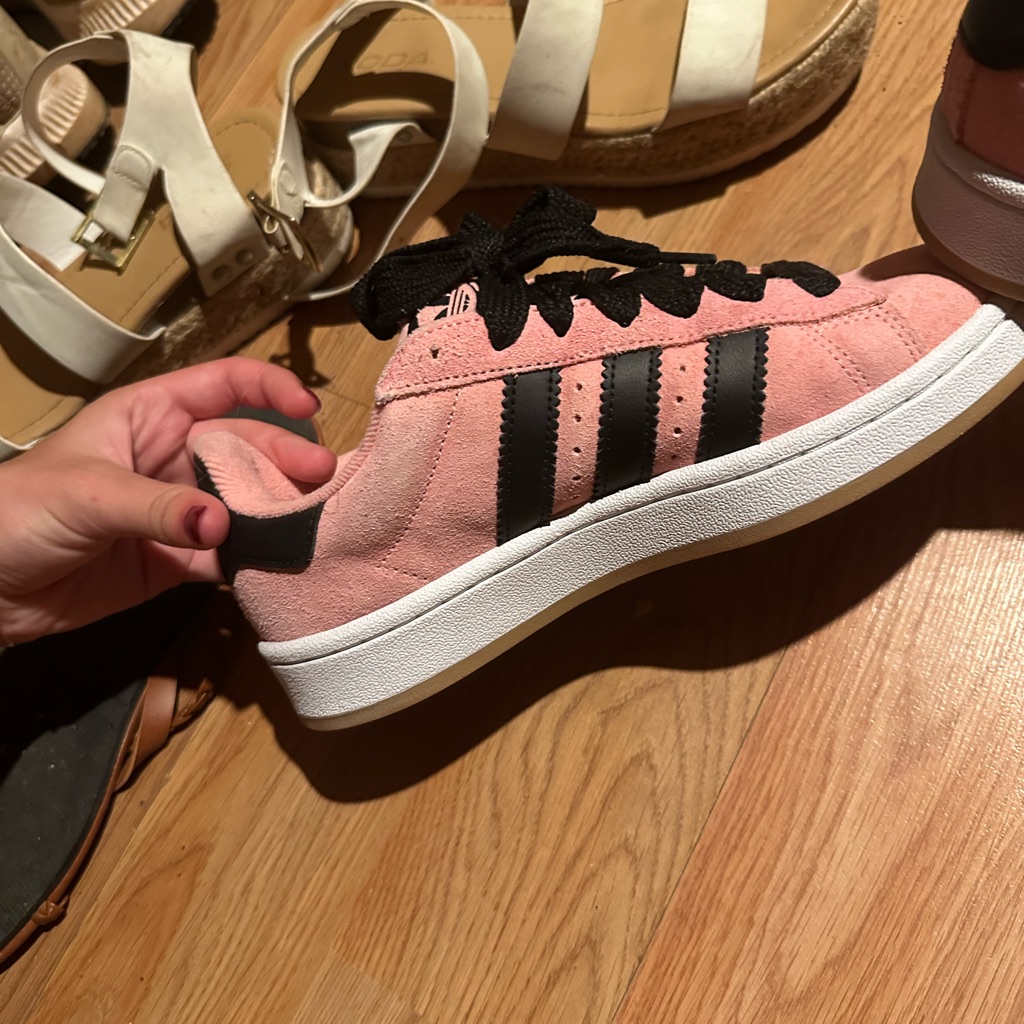 Adidas Kids Sneakers In Pink And Black